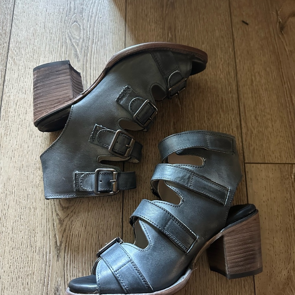Freebird by Steven Black Strappy Heels - Picture 2 of 8